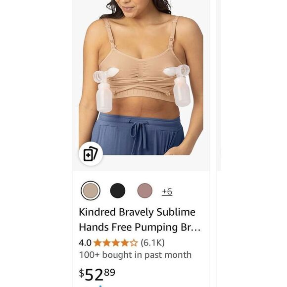 Kindred Bravely Sublime | Patented All-in-One Pumping & Nursing Bra EasyClip - Picture 8 of 8